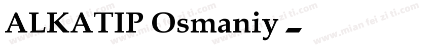 ALKATIP Osmaniy字体转换